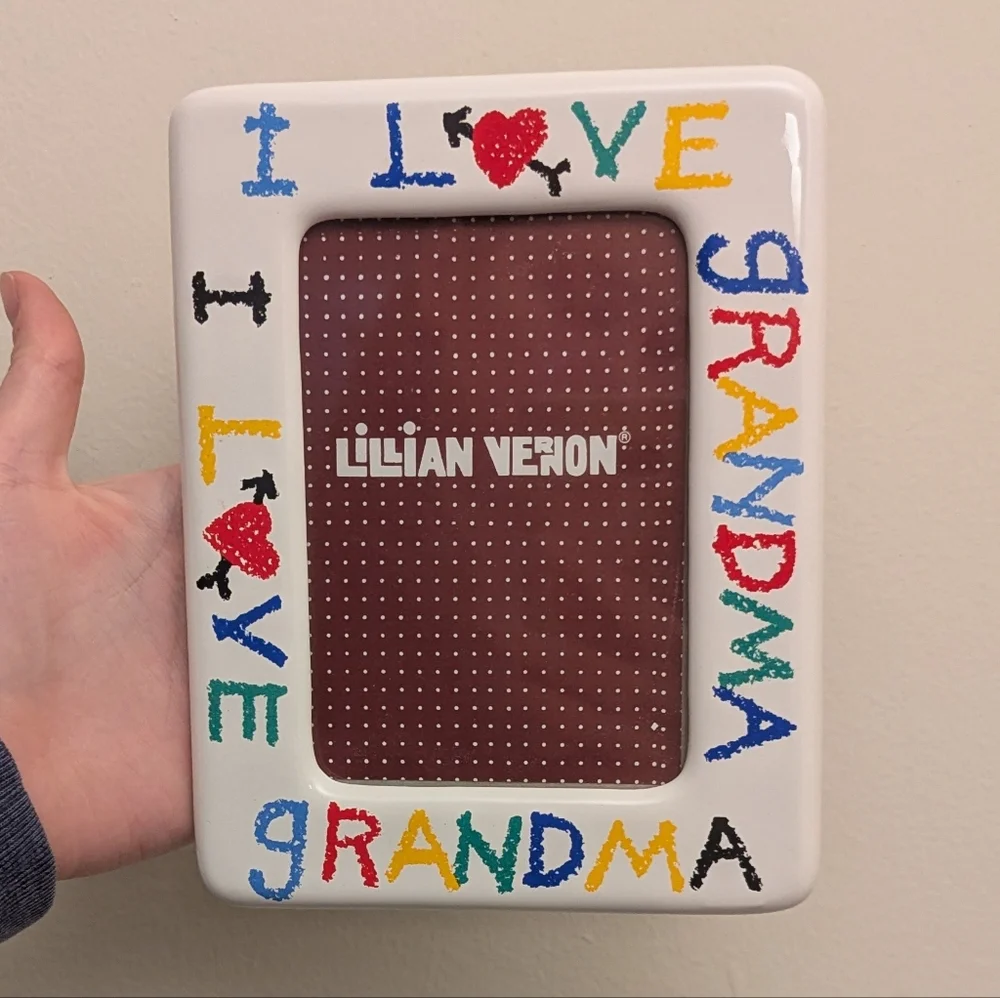 Vintage 'I Love Grandma' Picture Frame 3.5x5